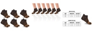 Extreme Fit Men's and Women's Copper-Infused V-Striped Ankle Compression Socks - 6 Pairs